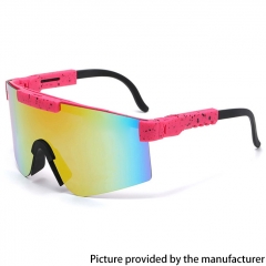 Outdoor Sports Polarized Cycling Sunglasses Anti-VU400 Running Mirror Mountain Sunglasses  - Red Orange