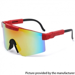 Outdoor Sports Polarized Cycling Sunglasses Anti-VU400 Running Mirror Mountain Sunglasses  - Red Red
