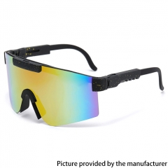 Outdoor Sports Polarized Cycling Sunglasses Anti-VU400 Running Mirror Mountain Sunglasses  - Black Yellow Champagne
