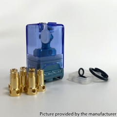 Monarchy MOBB UPT Style Titanium Alloy RBA Tank with 8 Air Pins for DotAio Mod - Blue