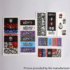 Wick'D and Mission Style Stickers Pack for SXK BB Billet Box Mod