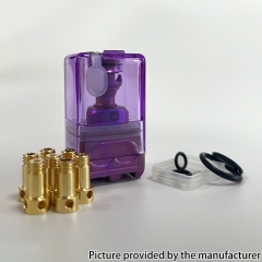 Monarchy MOBB UPT Style Titanium Alloy RBA Tank with 8 Air Pins for DotAio Mod - Purple