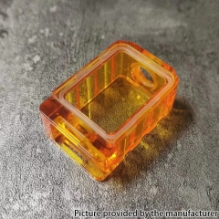 YFTK PRC Style Acrylic Boro Tank for SXK BB Billet AIO Box Mod Kit - Orange