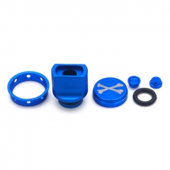 510 Drip Tip + Button Set for dotAIO Mod - Blue