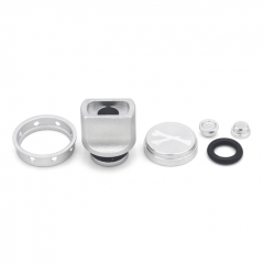 510 Drip Tip + Button Set for dotAIO Mod - Silver