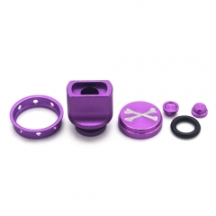 510 Drip Tip + Button Set for dotAIO Mod - Purple