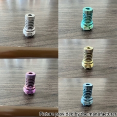 Monarchy Lazy Knurled Style Titanium Alloy BB Billet Drip Tip - Green