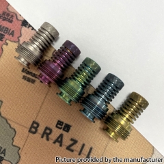 Monarchy Lazy Knurled Style Titanium Alloy BB Billet Drip Tip - Green