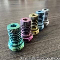 Monarchy Lazy Knurled Style Titanium Alloy BB Billet Drip Tip - Green