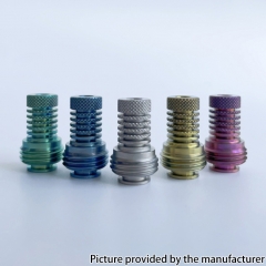 Monarchy Lazy Knurled Style Titanium Alloy BB Billet Drip Tip - Green