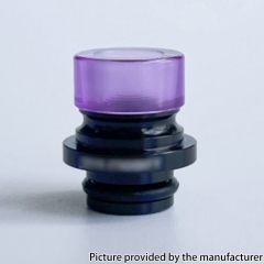 909 Modify Style Aluminum + PC 510 Drip Tip for RDA RTA RDTA Vape Atomizer - Black Puple