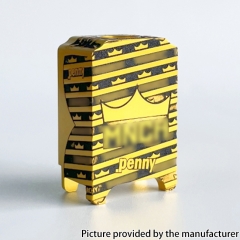 Monarchy X Penny Style Aluminum Alloy Boro Tank for SXK BB Billet AIO Box Mod Kit - Gold