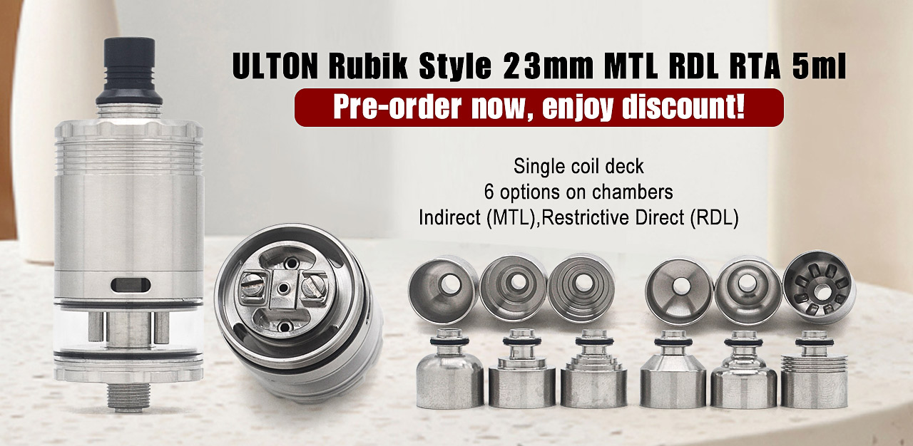 ULTON Rubik Style 23mm MTL RDL RTA 5ml Full Kit