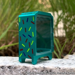 Authentic Ambition Mods Aluminum Boro Tank for SXK BB Billet AIO Box Mod Kit - Cotton Candy Green