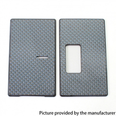 SXK Replacement Front + Back Square Carbon Fiber Cover Panel Plate for Billet Box Mod - Blue