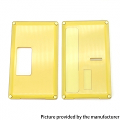 Authentic ETU Replacement Front + Back Square Cover Panel Plate for Billet Box Mod - Transparent Yellow