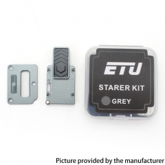 Authentic ETU Aluminum Alloy Inner Plate Set ( USB Port ) for SXK BB Billet Box Mod Kit - Grey