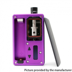 SXK Billet BB Style 70W All-in-One VW 18650 Box Mod Kit w/ USB Port 2023 Logo - Deep Purple
