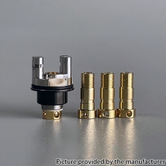 MOBB Mini King Style 316SS RBA Bridge with 4 Air Pins for Billet BB Boro Tank - Black