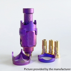 Monarchy Mobb The Last One Style Titanium Alloy RBA Bridge for Billet BB Boro Tank - Purple