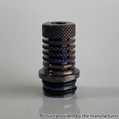 Monarchy Lazy Knurled Style 1:1 Titanium Alloy BB Billet Drip Tip - Burn