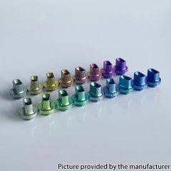 Titanium Ice Flower Style 510 Drip Tip For RDA RTA RDTA Atomizer - Light Blue