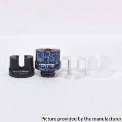 Authentic MK MODS Toxic Titanium 510 Drip Tip Set for RDA RTA RDTA Vape Atomizer - Dark Blue