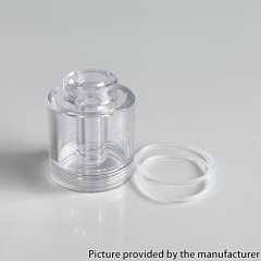 Replacement PC Top Filling Tank Tube for FEV Flash e-vapor v4.5s+ Style RTA 3.5ml - Transparent