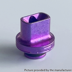 Titanium Ice Flower Style 510 Drip Tip For RDA RTA RDTA Vape Atomizer - Purple