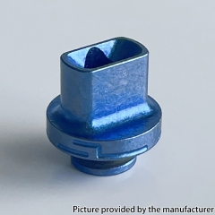 Titanium Ice Flower Style 510 Drip Tip For RDA RTA RDTA Vape Atomizer - Dark Blue