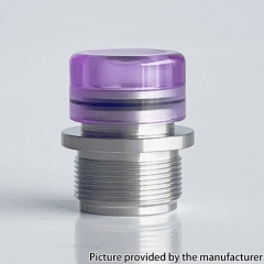 Dot Aio Wildtip Style PC + Stainless Steel Integrated Drip Tip for AIO Box Mod - Purple
