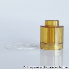 Replacement PEI Top Filling Tank Tube for FEV Flash e-vapor v4.5s+ Style RTA 3.5ml - Yellow