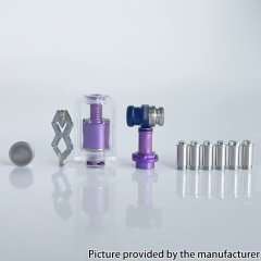 Mission XV KB2 Style Aluminum Alloy BB + Aio RBA for BB Billet Boro Dotaio System - Purple