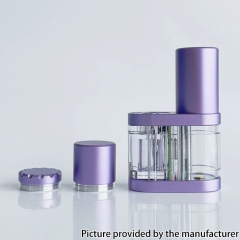 18X Stratum Balance Style 60W TC 18350 18650 Box Mod - Transparent Purple