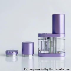 18X Stratum Balance Style 60W TC 18350 18650 Box Mod - Transparent Purple