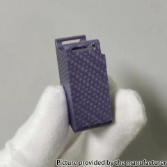 YFTK Boro Tank Aluminum Carbon Fiber Pattern Laser for Billet Boro Mod - Green