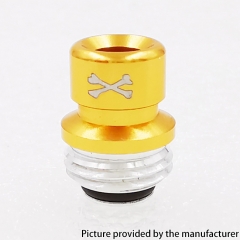 ODB Style Aluminum Alloy 510 Drip Tip for Billet Mod Boro Tank - Yellow