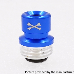 ODB Style Aluminum Alloy 510 Drip Tip for Billet Mod Boro Tank - Blue