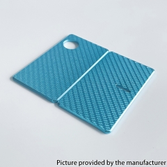 Rekavape Aluminum Carbon Fiber Front + Back Door Panel Plates for DotMod DotAIO V1 V2 Pod System - Green