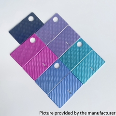 Rekavape Aluminum Carbon Fiber Front + Back Door Panel Plates for DotMod DotAIO V1 V2 Pod System - Green