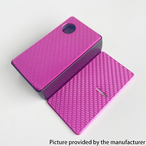 Rekavape Aluminum Carbon Fiber Front + Back Door Panel Plates for DotMod DotAIO V1 V2 Pod System - Pink