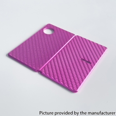 Rekavape Aluminum Carbon Fiber Front + Back Door Panel Plates for DotMod DotAIO V1 V2 Pod System - Pink