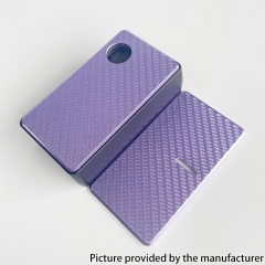 Rekavape Aluminum Carbon Fiber Front + Back Door Panel Plates for DotMod DotAIO V1 V2 Vape Pod System - Purple