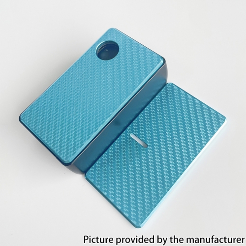 Rekavape Aluminum Carbon Fiber Front + Back Door Panel Plates for DotMod DotAIO V1 V2 Pod System - Green