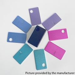 Rekavape Aluminum Carbon Fiber Front + Back Door Panel Plates for DotMod DotAIO V1 V2 Pod System - Pink
