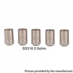 (Ships from Bonded Warehouse)Authentic Joyetech BF (Bottom Feeding) Coil for Cubis EGO AIO 2 SS316 0.5ohm 5pcs