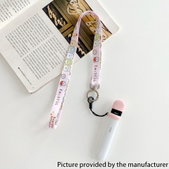 Necklace Lanyard with Connector for E-Cigarette Pod Vape Kit Vape Mod Kit - Pink