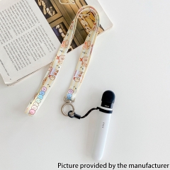 Necklace Lanyard with Connector for E-Cigarette Pod Vape Kit Vape Mod Kit - White
