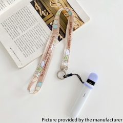 Necklace Lanyard with Connector for E-Cigarette Pod Vape Kit Vape Mod Kit - Orange
