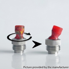 Never Normal Joystick Style 510 Rotate Drip Tip Set - Resin Blue